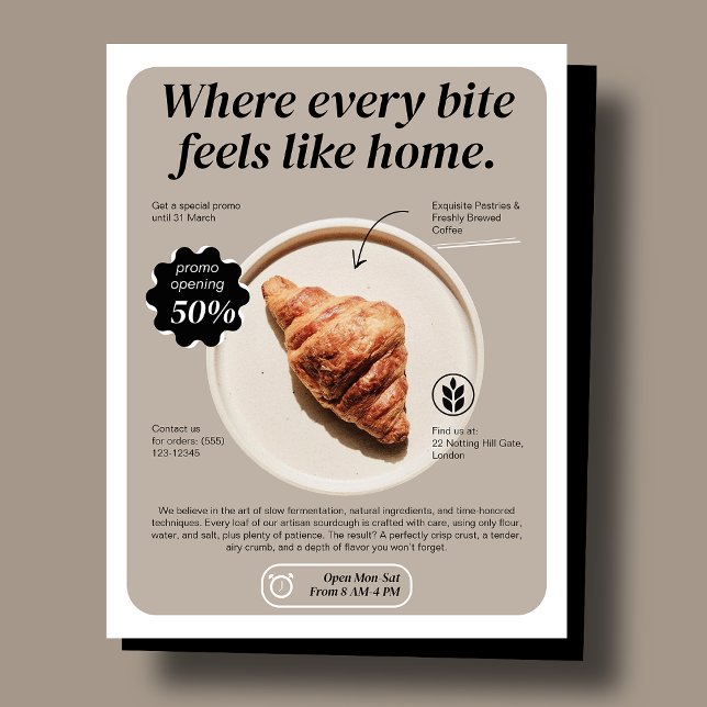 Modern Minimalist Bakery Flyer (Creator Uploaded)