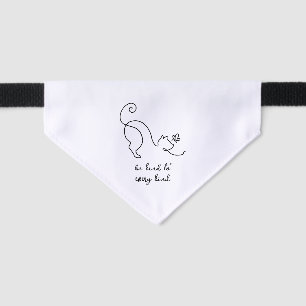 Modern Minimalist Be Kind To Every Kind Cat Pet Bandana Collar