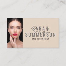Modern Minimalist Beige Nail Artist Salon Photo