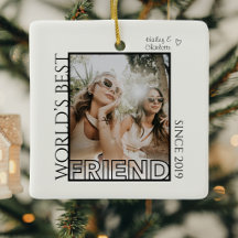 Modern Minimalist Best Friends BFF Christmas Gift