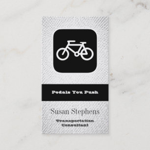 Modern Minimalist Bicycle Icon Networking Business Card