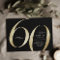Modern minimalist black and gold 60th birthday