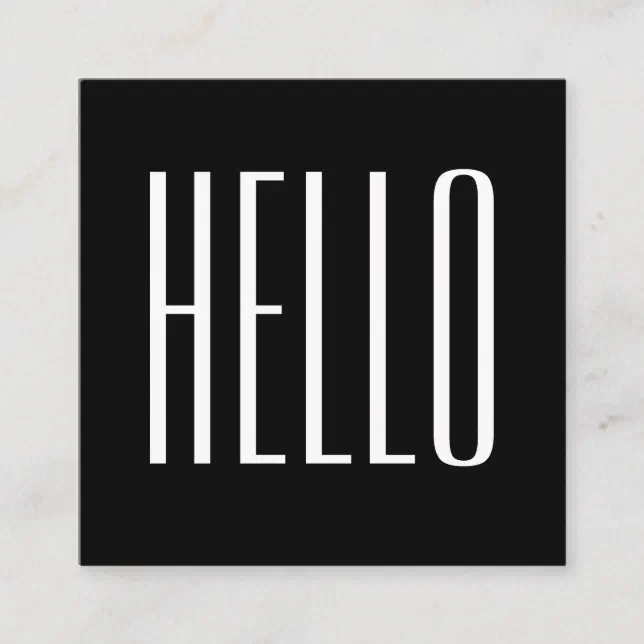 Modern minimalist black and white business card | Zazzle
