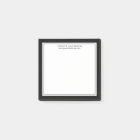 Modern & Minimalist Black And White Personalized