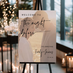 Modern Minimalist Black and White Photo Rehearsal Foam Board