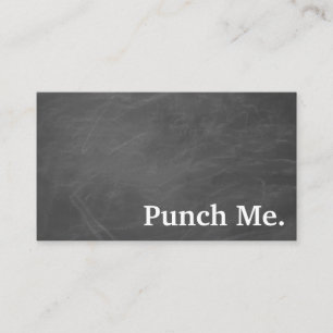 Modern Minimalist Black Chalkboard Loyalty Card