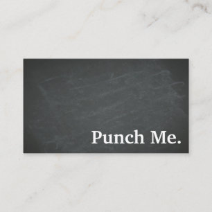 Modern Minimalist Black Chalkboard Loyalty Card