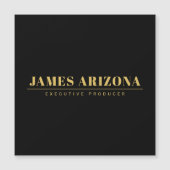 Modern Minimalist Black Gold Professional Trendy (Front)