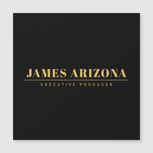 Modern Minimalist Black Gold Professional Trendy (Front)