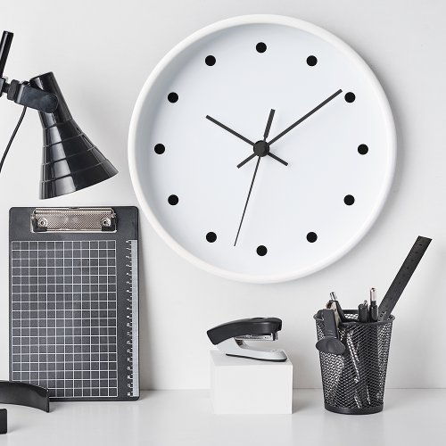 Modern Minimalist Black Office Wall Clocks