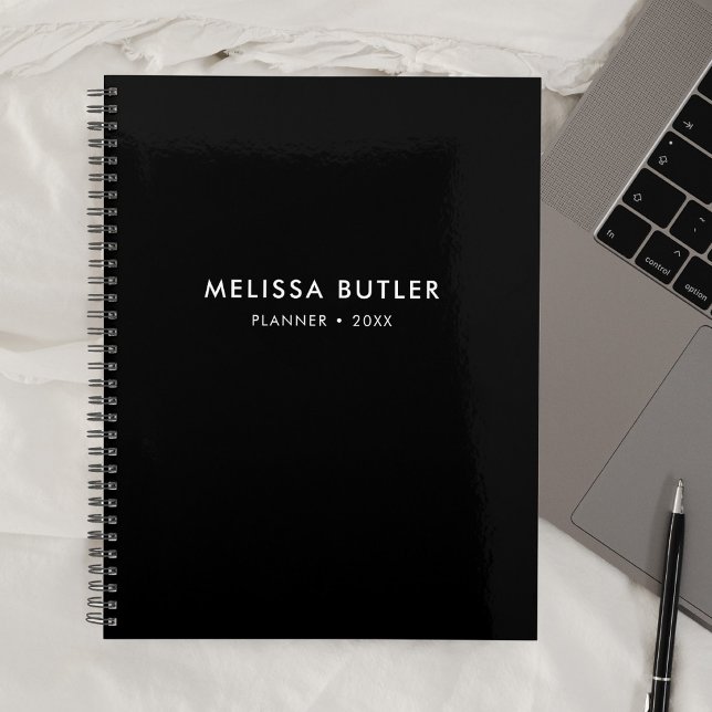 Modern Minimalist Black Planner (Creator Uploaded)