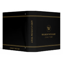 Modern Minimalist Black | Professional Monogram