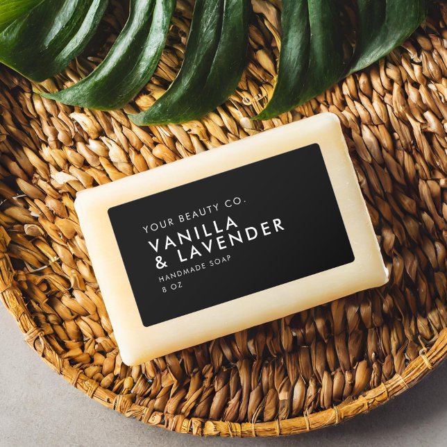 Modern Minimalist Black Soap Label (Creator Uploaded)