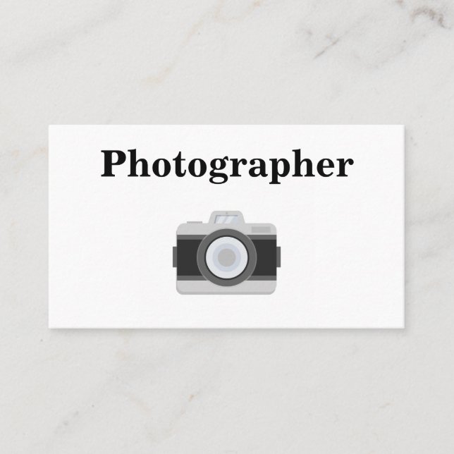 Modern Minimalist Black & White Bold Typography Bu Business Card (Front)