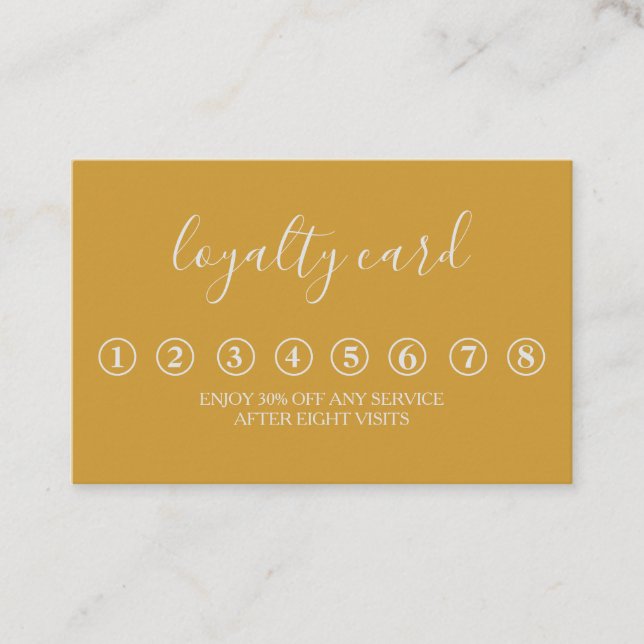 Modern Minimalist Black & White Loyalty Card (Front)