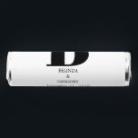 Modern Minimalist Black & White Monogram Wedding  Breath Savers® Mints<br><div class="desc">A modern black and white minimalist monogram design. A unique design that uses contemporary elements and typography. A simple monogrammed black and white elegant design. A stylish modern wedding favor design with contemporary elements. Matching wedding invitations and other stationery items are also available.</div>