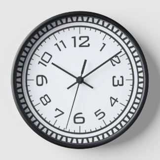 Modern Minimalist Black & White Wall Clock ⏳