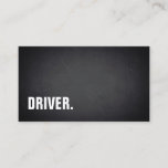 Modern Minimalist Blackboard DRIVER Professional Business Card
