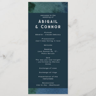 Modern Minimalist Blue Teal Program