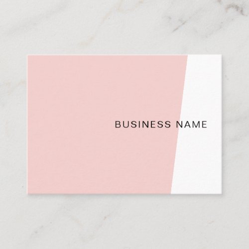 Modern Minimalist Blush Pink Elegant Template Business Card