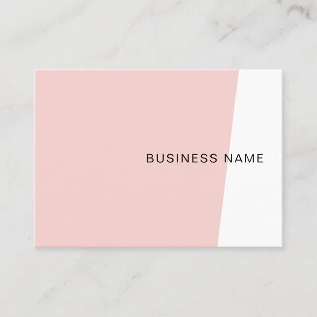 Modern Minimalist Blush Pink Elegant Template Business Card | Zazzle