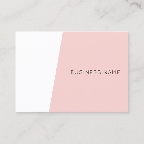 Modern Minimalist Blush Pink Template Elegant Business Card
