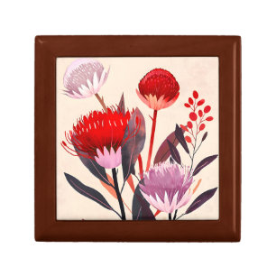 Modern Minimalist Boho Floral Botanical Gift Box