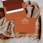 Modern Minimalist Boho Terracotta wedding Envelope<br><div class="desc">Rust Wedding Envelopes,  Modern Burnt Orange Wedding Envelopes,  Terracotta Wedding Envelopes,  Boho Wedding Envelopes.</div>