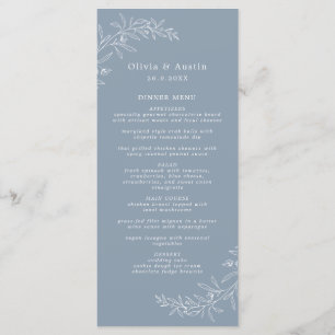 Modern Minimalist Boho Terracotta Wedding Menu