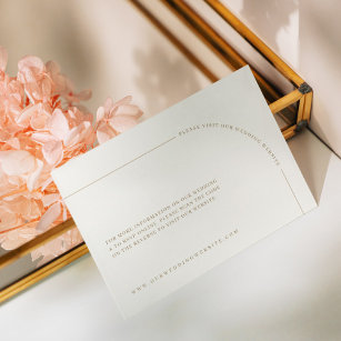 Modern Minimalist Boho Wedding Website Enclosure Card