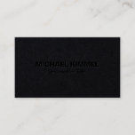 Modern Minimalist Bold Black 3 Business Card