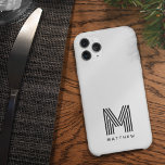 Modern Minimalist Bold Monogram Case-Mate iPhone 14 Case<br><div class="desc">A bold monogram design</div>