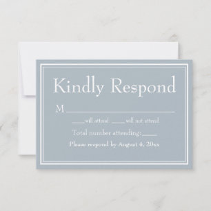 Modern Minimalist Border Light Gray Grey Thank You Card