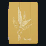 Modern Minimalist Botanical in Yellow Personalized iPad Pro Cover<br><div class="desc">Protect your tech in style with this modern minimalist botanical iPad Pro cover in a sunny yellow design that’s both sleek and cheerful. Perfect for anyone who loves clean, simple aesthetics with a touch of nature, this cover adds a bright, personal vibe to your everyday essentials. With the option to...</div>