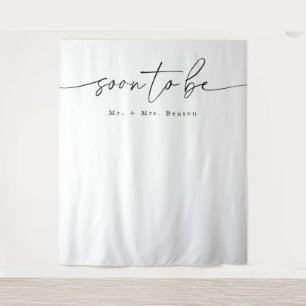 Modern Minimalist Bridal Shower Backdrop