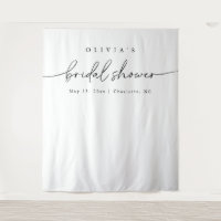Modern Minimalist Bridal Shower Backdrop
