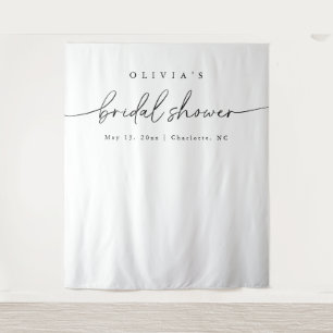 Modern Minimalist Bridal Shower Backdrop