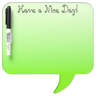 Modern Minimalist Bright Chartreuse Ombre Dry Erase Board