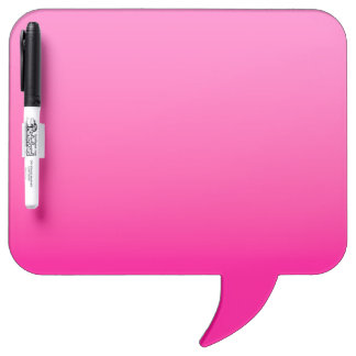Modern Minimalist Bright Pink Ombre Dry Erase Board