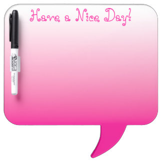 Modern Minimalist Bright Pink Ombre Dry Erase Board