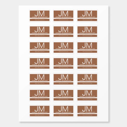 Modern Minimalist  Brown  White Matchboxes