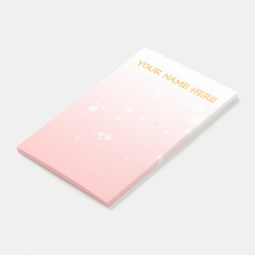 Modern Minimalist Bubble Light Pink  Post_it Notes