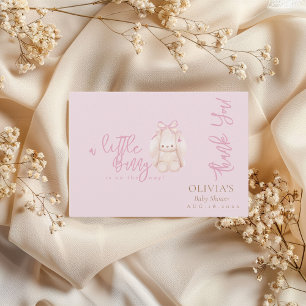 Modern Minimalist Bunny  Thank You Card