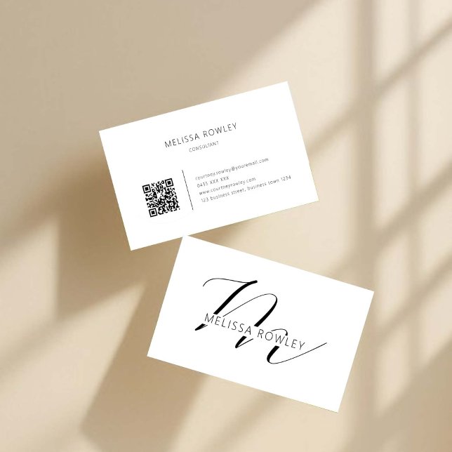 Modern minimalist business card QR Code (Creator Uploaded)