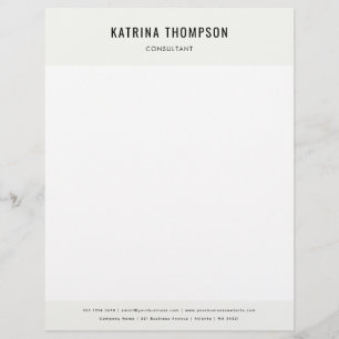 Modern Minimalist Business Corporate Letterhead