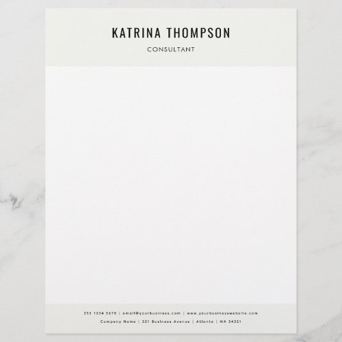 Modern Minimalist Business Corporate   Letterhead