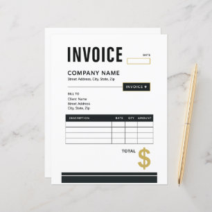 Modern Minimalist Business Invoice