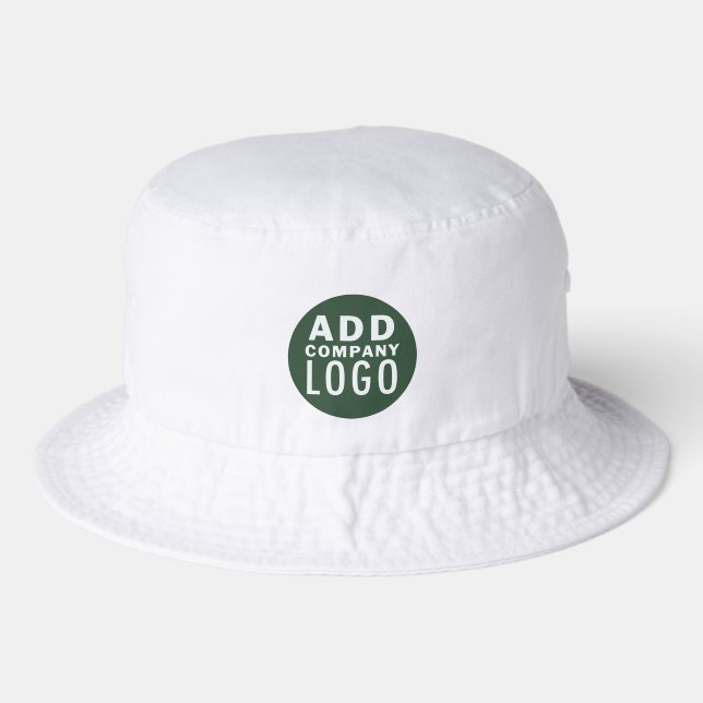 Modern Minimalist Business Logo Bucket Hat (Front)