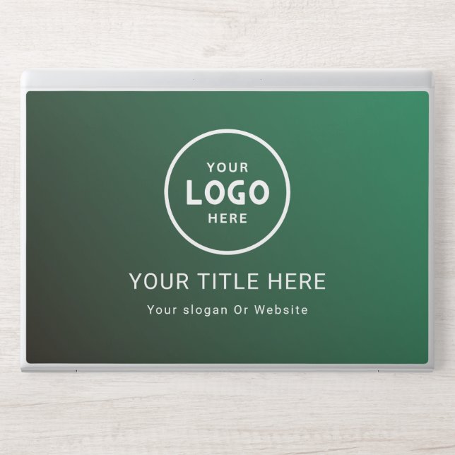 Modern Minimalist Business Logo HP Laptop Skin (Front)