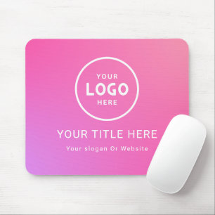 Modern Minimalist Business Logo Mouse Pad
